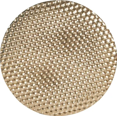 Produktbild von BELIANI Wanddekoration Gold Eisen Rund ⌀ 58 cm Handgemacht Strukturiert Geometrische Form Kreis Modern Wandobjekt Wanddeko Schlafzimmer Wohnzimmer