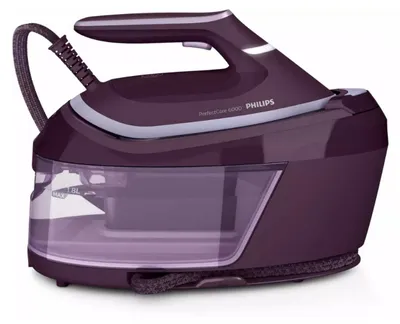 Produktbild von Philips PerfectCare 6000 Series PSG6023/30 Dampfbügelstation, 2400 W, 500 g/min, SteamGlide Plus-Sohle, 6,5 bar, 1,8 l, 150 g/min