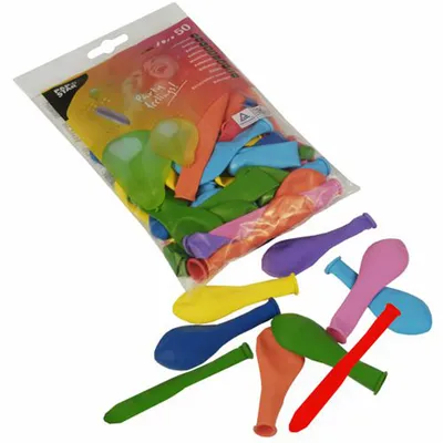Produktbild von PAPSTAR Luftballons Farben und Formen sortiert 50 Stück