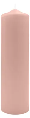 Produktbild von Spitzkopf Stumpen Kerzen Taupe Rosa 30 x Ø 8 cm, 6 Stück
