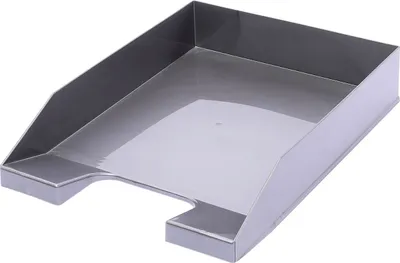 Produktbild von Briefablage A4 stapelbar silber Packung mit 6 Stück