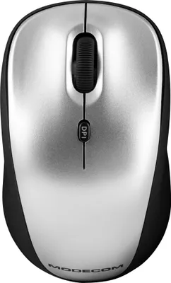 Produktbild von MODECOM MC-WM6 Optische Funkmaus, Grau-Schwarz, 1600 DPI, kabellos, USB Empfänger, für Rechtshänder und Linkshänder, PC und Laptop
