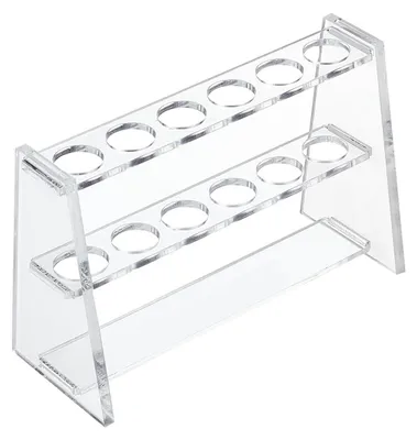 Reagenzglasständer aus Acryl, transparent, 6 Halterungen, 10 ml