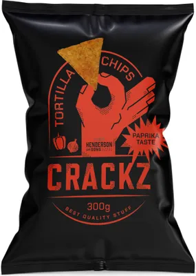 Produktbild CRACKZ Tortilla Chips Paprika Crunch mit würziger Paprikanote 300g