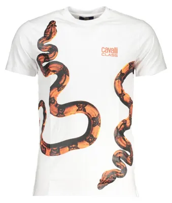 Produktbild von Weißes Herren T-Shirt mit Rundhals und Logo-Print - Kurzarm