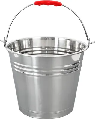 Image de Orion Seau de cuisine Poubelle Seau à aliments Seau à lait Seau alimentaire Seau en acier inoxydable 5l