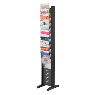 Produktbild von PAPERFLOW Prospektständer EPI schwarz DIN A4 10 Fächer