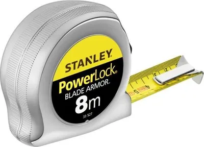 Immagine prodotto di Metro a nastro, 8 m x 25 mm, Stanley Powerlock, Blade Armor, custodia in ABS cromato