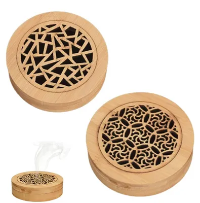 Räucherstäbchenhalter aus Holz, 2 Stück, Bambus, tragbar