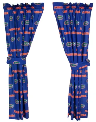 Obrázek produktu pro Záclonová sada College Covers, motiv Florida Gators, pohodlný design, 2 kusy, 2 kusy do páru