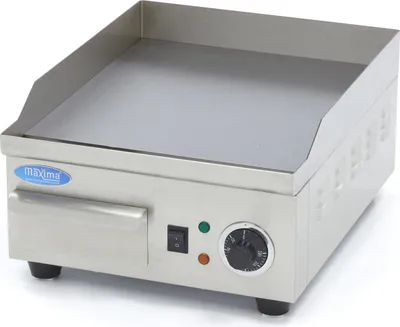 Immagine prodotto di Maxima - Gastro piastra - Liscia - 36 cm - incl. vassoio di sgocciolamento