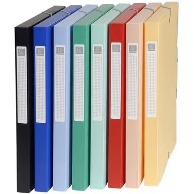 Produktbild von Exacompta Archivbox blickdicht DIN A4 25mm Farben sortiert