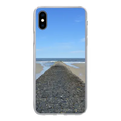 Produktbild von MuchoWow® Handyhülle Schutzhülle Hülle für iPhone Xs Nordsee - Strand - Wasser Silikon Softcase Handy Hülle - Handytasche