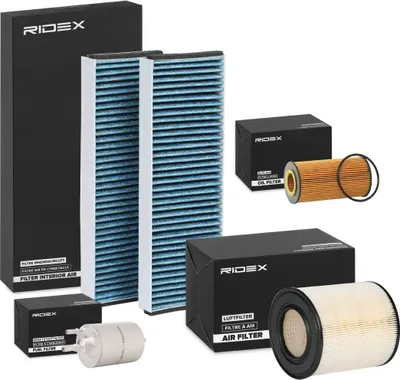 Produktbild von RIDEX Filterset Inspektionspaket Filtersatz für AUDI A6 Limousine (4F2, C6)