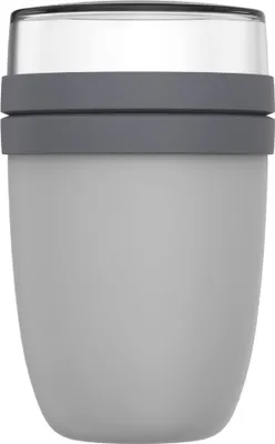 Produktbild von Mepal Limited Edition Lunchpot Ellipse Cool Grey / Grau – 500 ml praktischer Thermo-Essensbehälter, Joghurtbecher, to go Becher – Hält Speisen Lange warm oder kühl, Plastik, 500 + 200 ml