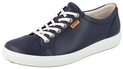Produktbild von ECCO Soft 7 Lace Damen Sneaker blau marine Glattleder - Größe: 38
