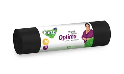 Zdjęcie produktu dla Forte+ Worki na śmieci OPTIMA 160L 10 szt. LDPE