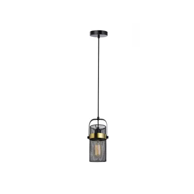 Obrázek produktu pro HOME DELUXE - Závěsné svítidlo LUMINOS - černá / zlatá, neoslňující světlo, 10,5 x 153 cm, kov / ratan I Závěsná svítidla Závěsná svítidla Závěsná lampa