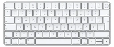 Produktbild von Apple Magic Keyboard mit Touch ID für Mac mit Apple Chip, weiße Tasten, Deutsch, USB-C
