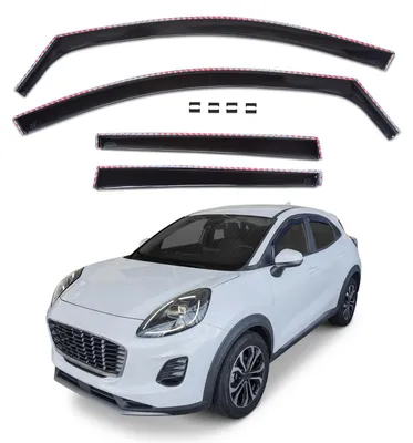 Image de GP Déflecteurs Deflecteurs D'Air Pour Ford Puma 2 Depuis 2020 5 Portes 4pcs, Aérodynamique, Montage Facile