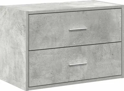 Obrázek produktu pro vidaXL Skříňka se 2 zásuvkami betonově šedá 60x31x40 cm materiál na bázi dřeva