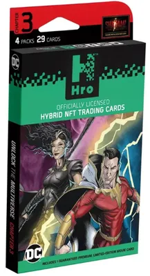 Produktbild von DC Hro Chapter 3 Shazam Sammelkarten 4-Pack Hybrid Edition