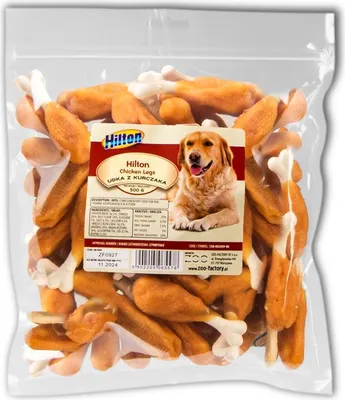 Zdjęcie produktu dla Hilton Udka z Kurczaka 0,5kg - przysmak dla psów "żujka" HILTON