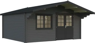 Produktbild von Gartenhaus Palmako Britta 19,7 m² 516 x 579 cm dunkelgrau-anthrazit