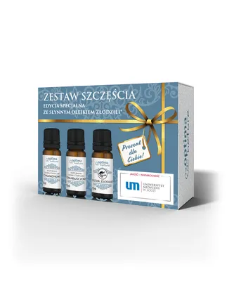 Zdjęcie produktu dla Zestaw Szczęścia, Olejek cynamonowy, 10 ml + Olejek złodziei, 10 ml + Olejek pomarańczowy, 10 ml
