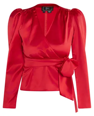 Produktbild von Tweek Damen Wickelbluse 19529198-TW01, ROT, S