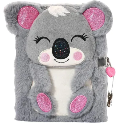 Productafbeelding van Dagboek met slot, koala-pluche, 160 pagina's, voor meisjes