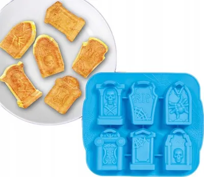 Image de Halloween Cerveau Moule à biscuits Emporte-pièce Accessoires de pâtisserie Moule à biscuits Créatif Effrayant Biscuits de fête Créatif Effrayant Cerveau Cobwebs Party, couleur : bleu