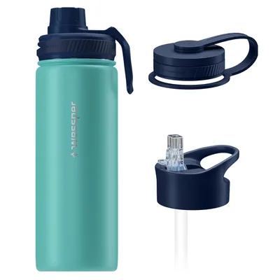 Obrázok produktu pre Termofľaša Wessper B3 THERMOSTEEL 0,5 l, tyrkysová, s 3 uzávermi