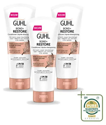 Image de 3 x Après-shampooing Guhl Bond+ Restore - 200 ml - Lot de 3