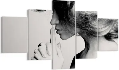 Produktbild von Bild auf Leinwand - Leinwandbild - Frau Modell - 125x70cm - Wand Bild - Wanddeko - Wandbilder - Leinwanddruck - Bilder - Kunstdruck - Wanddekoration - Leinwand bilder - Wandkunst - EA125x70-3546