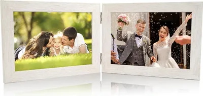 Produktbild von Doppelte Fotoliste - Klappbar - Holz - 2 Stück