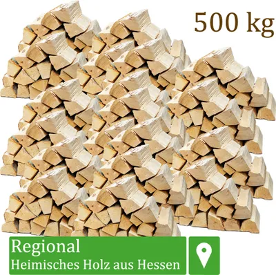 Produktbild von Palivové drevo Palivové drevo Drevo 500 kg Na kachle a krby Ohnivá misa Gril Bukové palivové drevo Bukové drevo Polená Drevo 25 cm Flameup