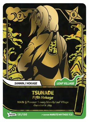 Image de Naruto Mythos TCG – Tsunade, Fifth Hokage (131/130) – Secret