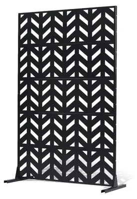 Immagine prodotto di Paravento pieghevole VEVOR, 120x50,8x183 cm, divisorio per esterni, divisorio indipendente con supporto, paravento decorativo per giardino, nero