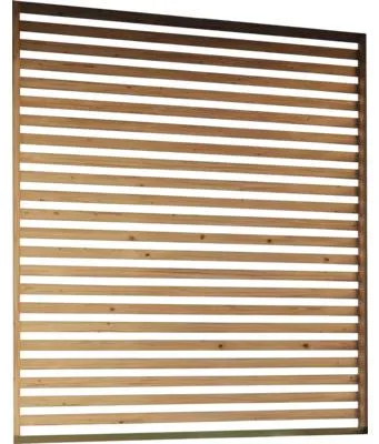 Produktbild von Lamellenwand Karibu Girona 213 x 229,5 cm natur