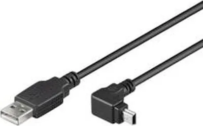 Produktbild von Goobay 4040849939716, 1,8 m, USB A, Mini-USB B, USB 2.0, Männlich/Männlich, Schwarz