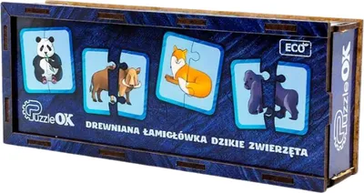 Immagine prodotto di Puzzle drewniane Zwierzęta - Łamigłówka edukacyjna dla dzieci 40 elementów