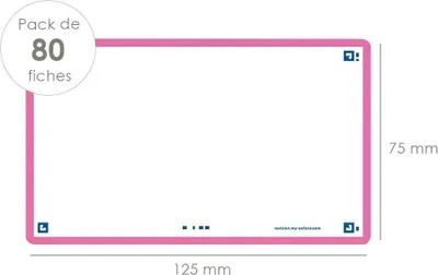 Produktbild von Oxford 400133893 - Fuchsie - 75 mm - 125 mm - 80 Stück(e) - Frankreich