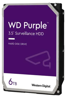 Produktbild von WD Purple™-Festplatte für Überwachungssysteme 6 TB, 3.5 Zoll, SATA 6 Gbit/s