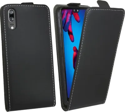 Produktbild von Huawei P20 Handyhülle Tasche Flip Case Smartphone Schutzhülle Schwarz
