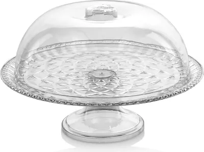 Zdjęcie produktu dla Taca plastikowa na nóżce z pokrywką ¤30cm PATERA