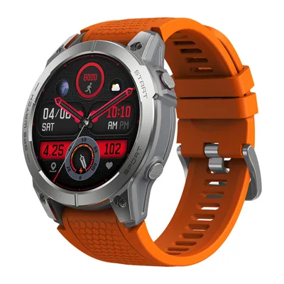 Zdjęcie produktu dla Inteligentny zegarek sportowy Zeblaze Stratos 3, pełny ekran dotykowy AMOLED o przekątnej 1,43 cala, monitor fitness, wodoodporność IP68, połączenia BT, monitorowanie poziomu tlenu we krwi / snu / tętna, wiele trybów sportowych, powiadomienia / przypomnienia o połączeniach / sesjach, zdalna kamera, kompatybilny z Android iOS
