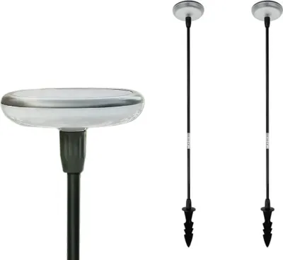 Zdjęcie produktu dla 2x Lampa Wbijana Solarna LED Ogrodowa Słupek Szpikulec Latarnia UFO