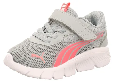 Produktbild von Puma Kinder-Mädchen-Sneaker-Slipper-Klettschuh FlexFocus Modern AC+ Inf Grau-Magic-Rose-Weiß, Farbe:grau, EU Größe:22