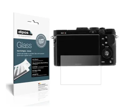 Produktbild von 2x Schutzfolie für Sony Cyber-Shot DSC-RX100 VI matt - Anti-Shock 9H Folie dipos Glass Kunststoffglas